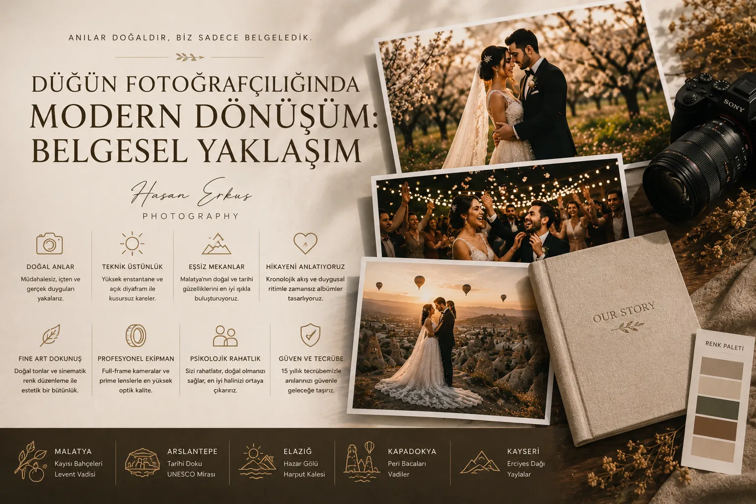 Malatya Düğün Fotoğrafçılığında Yeni Nesil Trendler ve Stil Rehberi